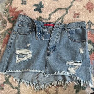 Caffeine Denim Mini Skirt